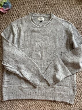 American Eagle Outfitters Light Heather Gray Flecked Crewneck Sweater - Men's